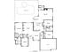 Detailed floor plan of a home with a pool, Gathering room, kitchen, bedrooms, and garage at 1358 Forestedge Blvd, Oldsmar, FL 34677