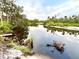 Scenic river view with reflection of trees provides serene ambiance, nature's beauty and tranquility at 16413 Rivers Reach Blvd, Parrish, FL 34219