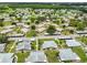 Extensive aerial view of the community, revealing the layout, landscaping, and nearby amenities at 1905 Canterbury Ln # 17, Sun City Center, FL 33573