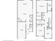 Detailed floor plan outlining the home's layout, including bedrooms, kitchen, and living areas at 34196 Polacca Ln, Wesley Chapel, FL 33543