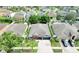 Aerial view of the home, showcasing the roof, landscaping, and surrounding neighborhood at 10813 Rockledge View Dr., Riverview, FL 33579