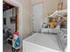 Practical laundry room features essential appliances and extra storage at 1222 Palm St, Clearwater, FL 33755
