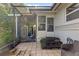 Covered outdoor patio featuring space for exercise equipment at 1222 Palm St, Clearwater, FL 33755