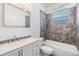 A well-lit bathroom features a bathtub with tiled walls and a modern vanity at 12910 Prestwick Dr, Riverview, FL 33579