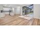 Modern kitchen featuring stainless steel appliances, white cabinets, and center island at 12910 Prestwick Dr, Riverview, FL 33579