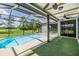 Relaxing screened-in pool area with ample space for lounging and enjoying outdoor recreation at 12910 Prestwick Dr, Riverview, FL 33579
