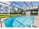 Enjoy this screened in pool with an adjacent golf course view at 12910 Prestwick Dr, Riverview, FL 33579