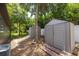 Two storage sheds in the backyard offering ample space for all your organizational needs at 1600 Lonesome Pine Ln, Tarpon Springs, FL 34689