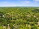 An aerial perspective showcasing the home nestled amongst lush trees in its community at 17207 Bosley Dr, Spring Hill, FL 34610