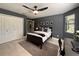 Bedroom with closet, ceiling fan, and desk at 17926 Calkins Ct, Spring Hill, FL 34610