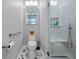Cozy bathroom featuring stylish tile, and a glass-enclosed shower at 1271 Candlelight Blvd, Brooksville, FL 34601