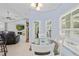 Breakfast nook with backyard views; access to the living room at 1271 Candlelight Blvd, Brooksville, FL 34601