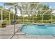 Lovely pool and patio with screened-in enclosure offering privacy and relaxation at 1271 Candlelight Blvd, Brooksville, FL 34601