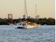 Picturesque waterfront view featuring sailboats on the water with a cityscape in the background at 225 Pompano Se Dr # D, St Petersburg, FL 33705