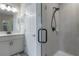 Modern bathroom with tiled shower and glass door at 2469 Stapleford Pl, Wesley Chapel, FL 33543