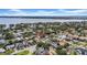 Beautiful aerial view of the neighborhood with waterfront access and lush greenery at 403 Erie Ave, Tampa, FL 33606