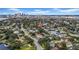 Aerial view of the property with city skyline and orange location pin at 403 Erie Ave, Tampa, FL 33606