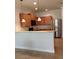 Modern kitchen featuring stainless steel appliances and granite countertops at 5473 Sunset Falls Dr, Apollo Beach, FL 33572