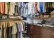 Walk-in closet with clothing racks, drawers, shelves, and ample storage space at 6218 Magnolia Park Blvd, Riverview, FL 33578