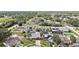 Beautiful aerial shot of a suburban neighborhood with mature trees and well-manicured lawns at 11304 Plumtree Ct, Riverview, FL 33579