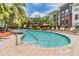 Community pool featuring lounge chairs and lush landscaping at 501 S Moody Ave # 1134, Tampa, FL 33609