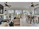 Beautiful living area offering a view, modern furniture, and a great open space at 6412 Mayra Shores Ln, Apollo Beach, FL 33572