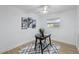Bright office space with contemporary rug, modern desk and art at 8256 Lark St, Seminole, FL 33777