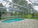 Beautiful screened-in pool surrounded by lush tropical landscaping, providing a serene and private outdoor space at 8759 Orient Ne Way, St Petersburg, FL 33702