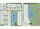 Aerial view of a planned community with water features and parking at 14048 Textile Run, Parrish, FL 34219