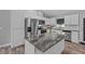 Kitchen island featuring granite countertops and stainless steel appliances at 6103 Fairway Dr, Ridge Manor, FL 33523