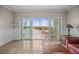 Bright living room with tile flooring and sliding doors to the balcony at 6450 Shoreline Dr Dr # 9202, St Petersburg, FL 33708