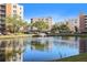 Pond view with fountain at 6450 Shoreline Dr Dr # 9202, St Petersburg, FL 33708