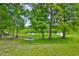 Backyard featuring a lake view and mature trees at 1708 Pond Lake Dr, Tampa, FL 33612