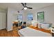 Inviting bedroom with mirrored closet, plush bedding, and tasteful decor creating a relaxing ambiance at 1708 Pond Lake Dr, Tampa, FL 33612
