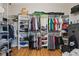 Organized walk-in closet with custom shelving and plenty of storage space at 22623 Cliffside Way, Land O Lakes, FL 34639