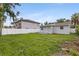 Home backyard featuring updated fencing, landscaping, and plenty of space at 2311 16Th S Ave, St Petersburg, FL 33712
