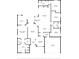 Layout of the house including living areas, bedrooms, bathrooms, and garage at 3725 Grand Forks Dr, Land O Lakes, FL 34639