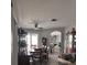 Open dining area with a view of the outdoor space and stylish decor, perfect for Gathering gatherings at 4217 Balington Dr, Valrico, FL 33596