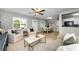 Inviting living room featuring natural light, an open floor plan, and modern furnishings at 717 Pinewood Dr, Dunedin, FL 34698