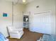 Bright bedroom with vaulted ceilings, closet and neutral paint at 9707 Kings Canyon Pl, Tampa, FL 33634