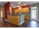 Eat-in kitchen with stainless steel appliances, granite countertops, and plenty of counter space at 1137 Pristine Pl, Lutz, FL 33549