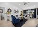 Bright living room showcases modern decor, comfortable seating, and expansive natural light at 2591 Countryside Blvd # 5304, Clearwater, FL 33761