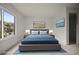 Bedroom featuring stylish furnishings and a picturesque view at 358 Moorings Cove Dr # 4B, Tarpon Springs, FL 34689