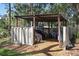 Covered outdoor storage for bikes at 358 Moorings Cove Dr # 4B, Tarpon Springs, FL 34689
