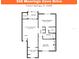 Detailed floorplan of the property showcasing the layout of the living spaces, bedrooms, and kitchen at 358 Moorings Cove Dr # 4B, Tarpon Springs, FL 34689