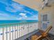 Balcony with seating overlooking the beach and ocean; amazing views at 20002 Gulf Blvd # 2803, Indian Shores, FL 33785