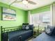Cozy bedroom featuring two twin beds, stylish nautical decor, and a bright, airy ambiance at 20002 Gulf Blvd # 2803, Indian Shores, FL 33785