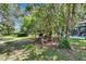 Spacious backyard with potting table and plenty of room for entertaining at 3102 E Trapnell Rd, Plant City, FL 33566