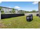 Fenced backyard with green grass and space for outdoor activities at 8620 Sandy Plains Dr, Riverview, FL 33578