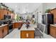 Spacious kitchen with an island and modern appliances at 8620 Sandy Plains Dr, Riverview, FL 33578
